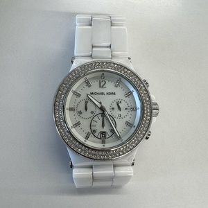 White Ceramic Michael Kors Watch